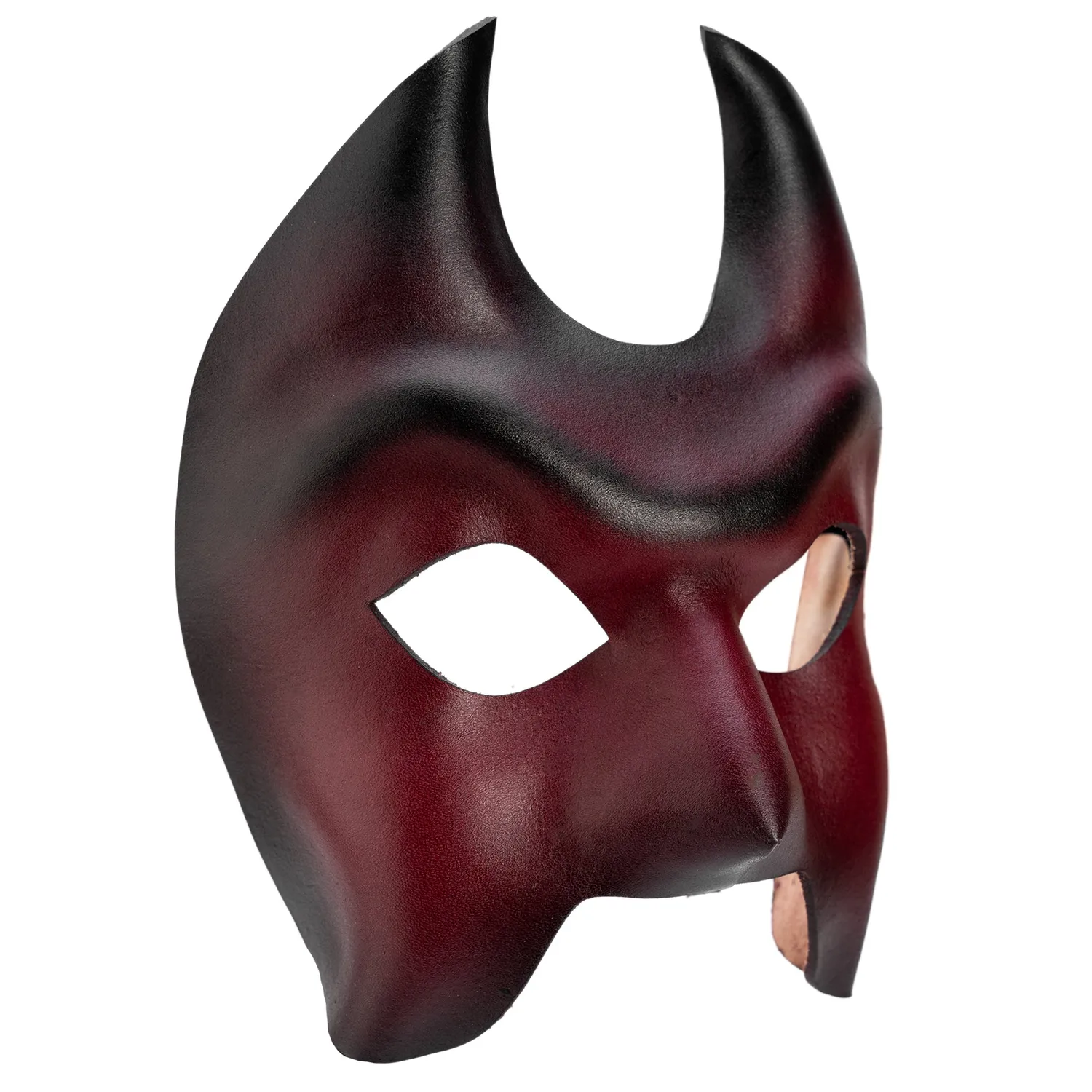 Altenburg Colombina Diavolo maschera veneziana pelle nera