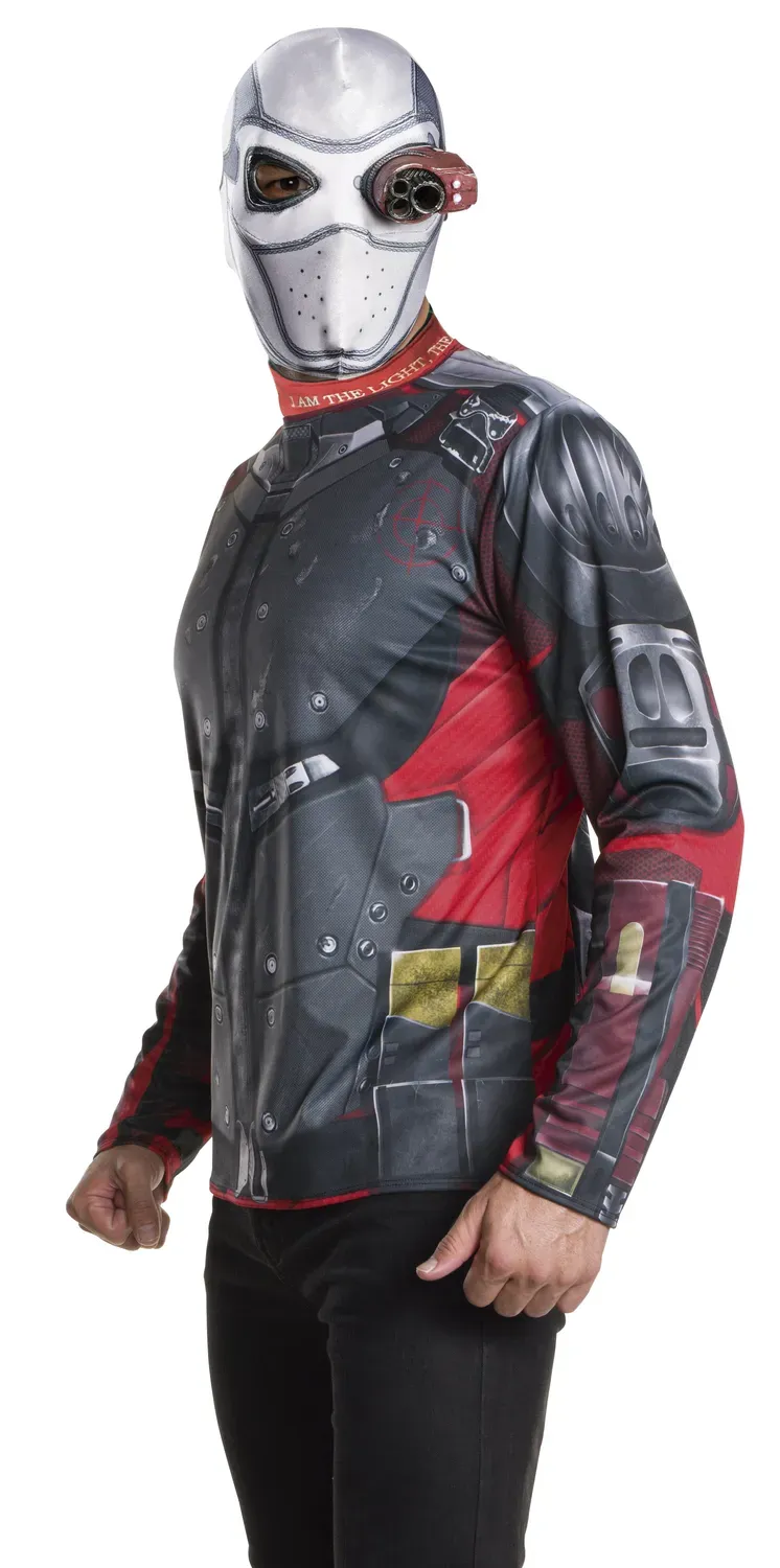Rubies Deadshot Costume Adulto MST Maglietta Maschera