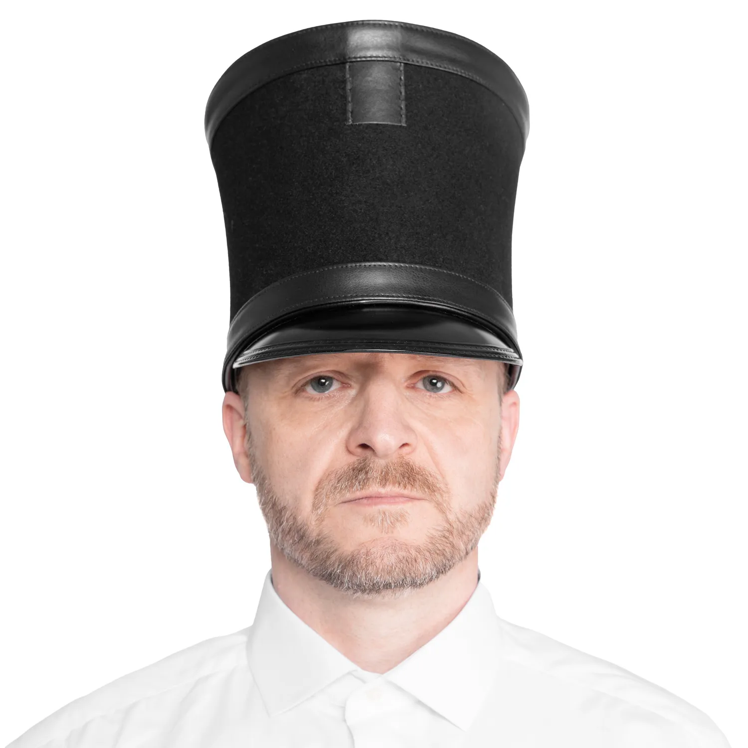 Altenburg shako nero con astuccio 17 cm