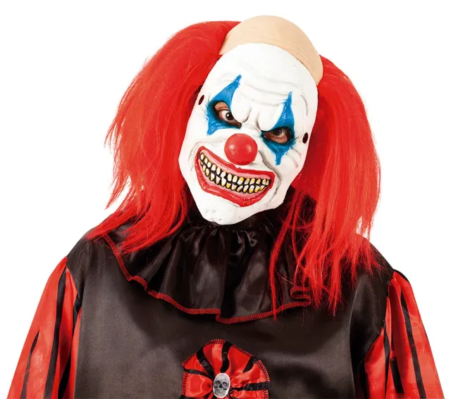 Rubies Clown Pazzo maschera taglia unica PU horror