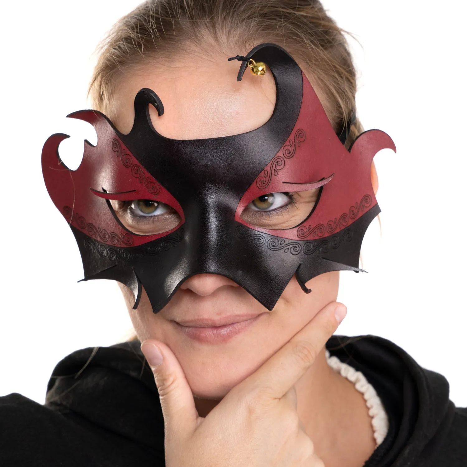 Altenburg Colombina Drago maschera veneziana pelle
