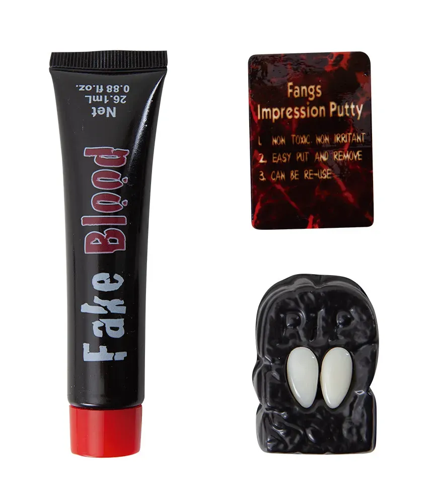 Rubies Sangue e Zanne zanne vampiro con sangue OS