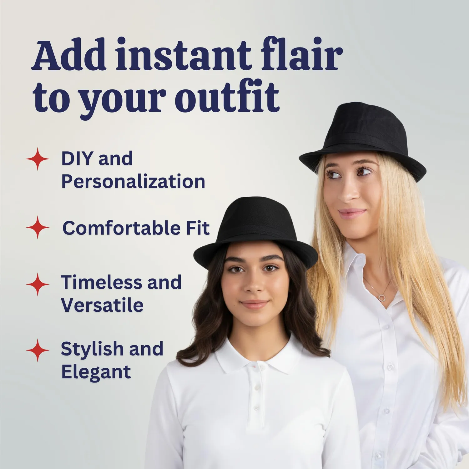 Dress Up America Fedora cappello adulto nero