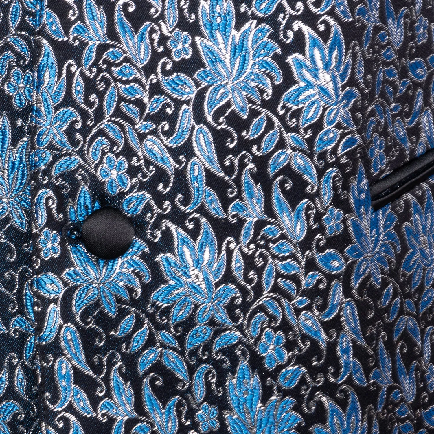 Altenburg Suit Vest gilet elegante blu-nero floreale