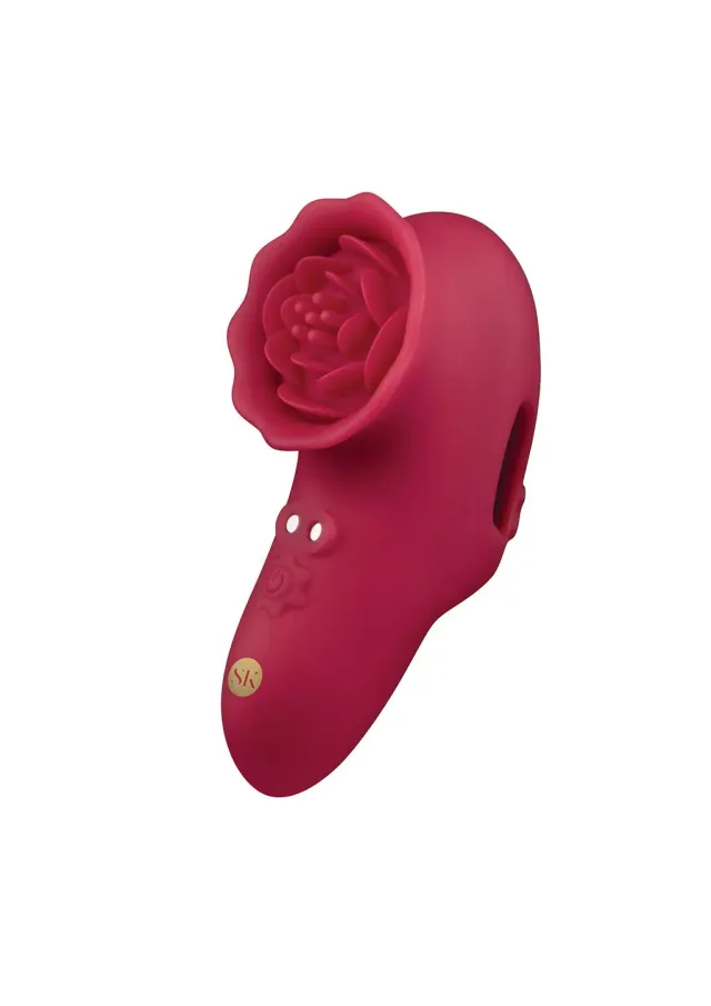 Secret Kisses Rosegasm Petal vibratore dito rosso