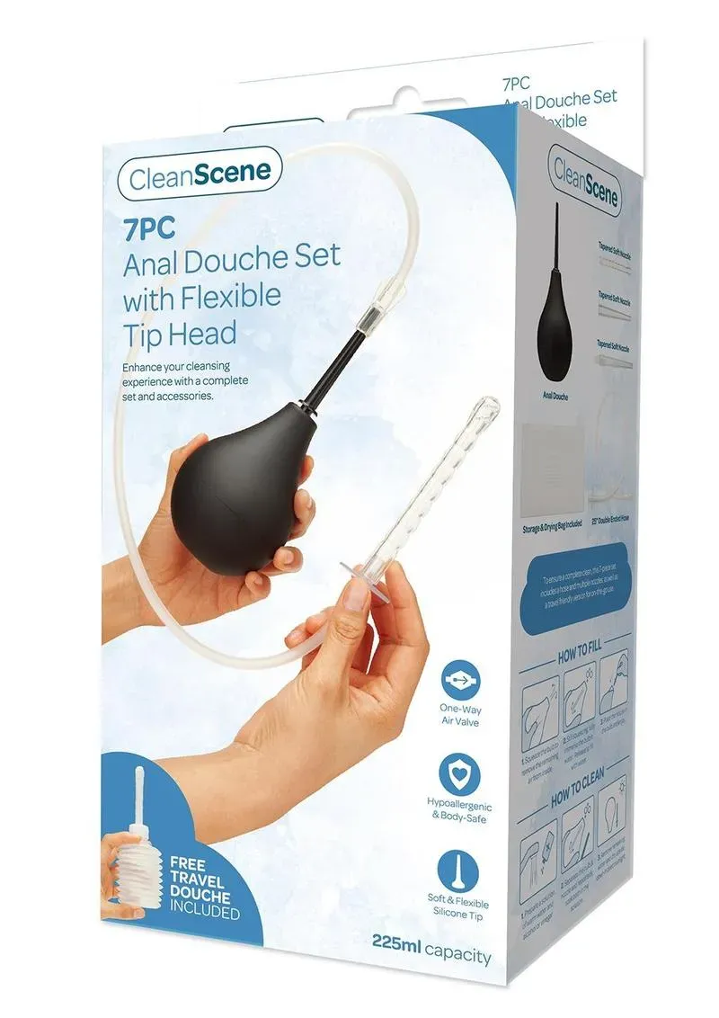 Pleasure Wigs AquaClean Doccia Intima Anale 7 Pezzi