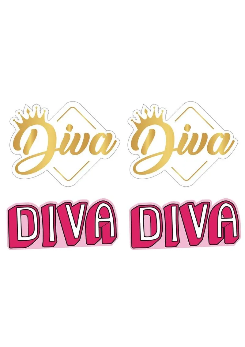 Peekaboos Diva copricapezzoli adesivi oro rosa 2 paia