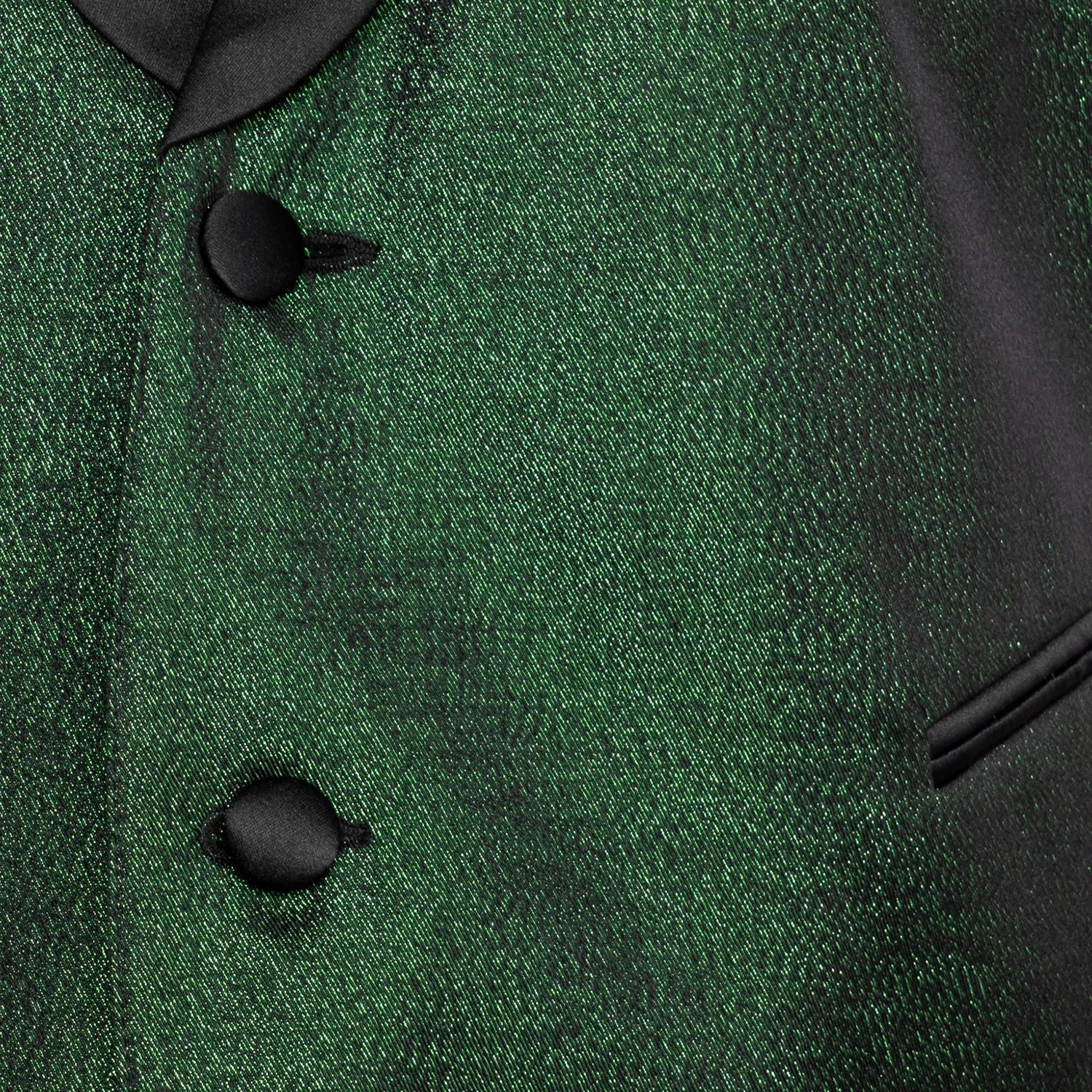 Altenburg gilet smoking verde smeraldo cangiante raso nero