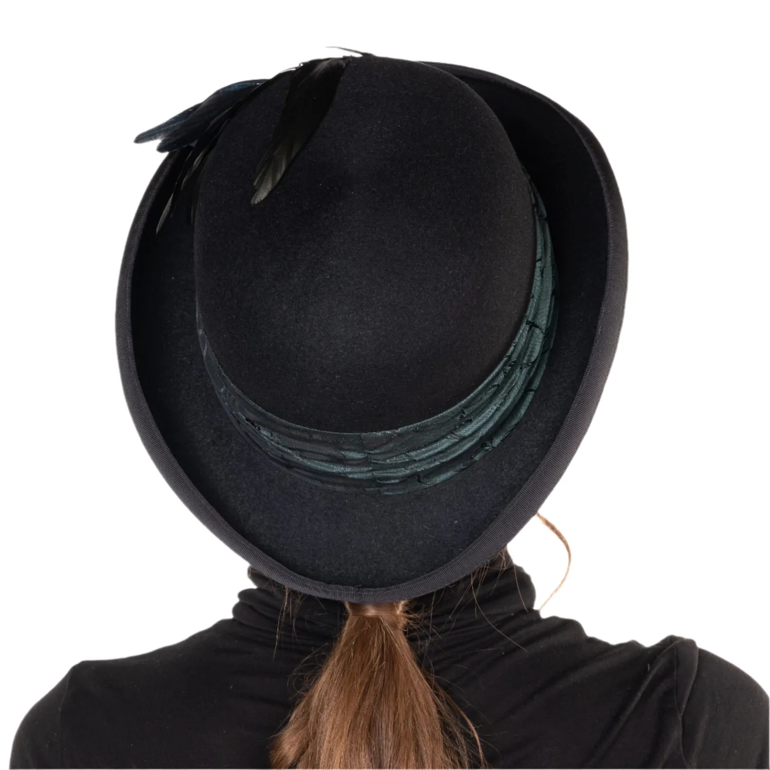 Altenburg bombetta Agnes piume gallo stile anni 20 elegante