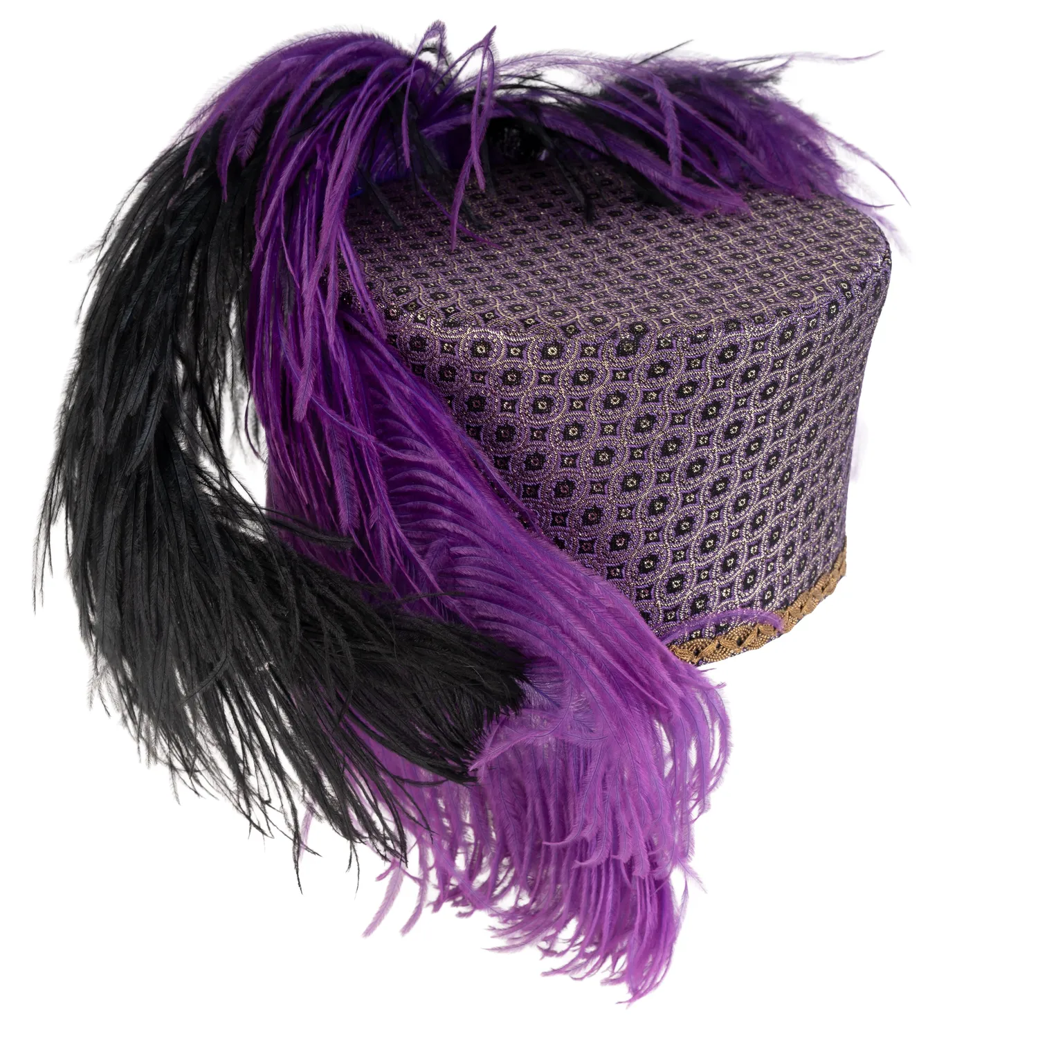 Altenburg shako guardia con piuma e broccato
