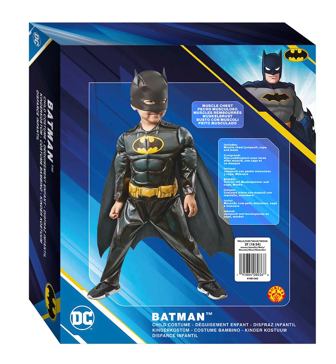 Rubies Batman Preschool Deluxe costume bambini confezione