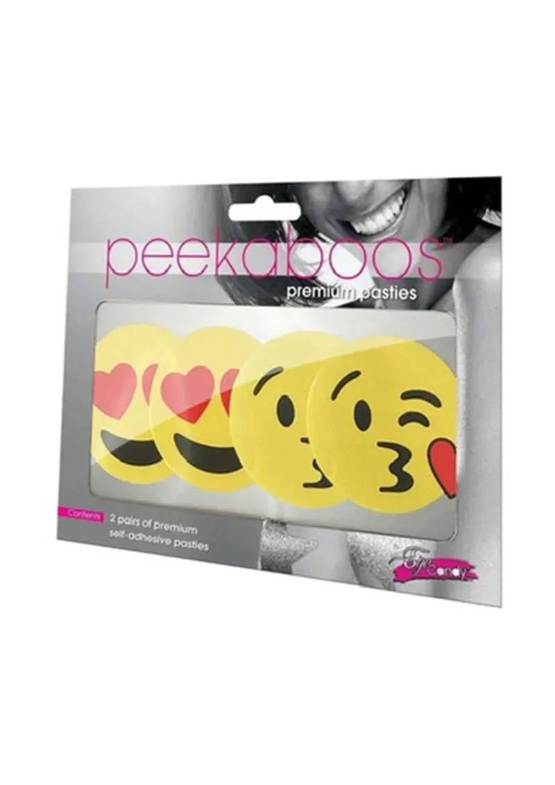 Pleasure Wigs Peekaboos Emoji Hearts copricapezzoli