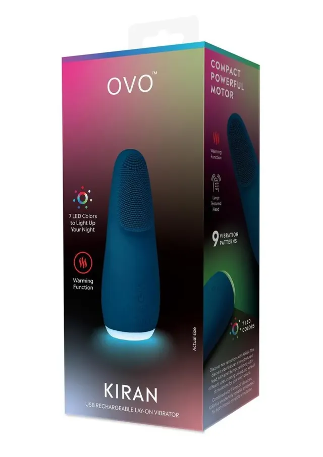OVO Kiran Layon vibratore blu lay-on ricaricabile tascabile
