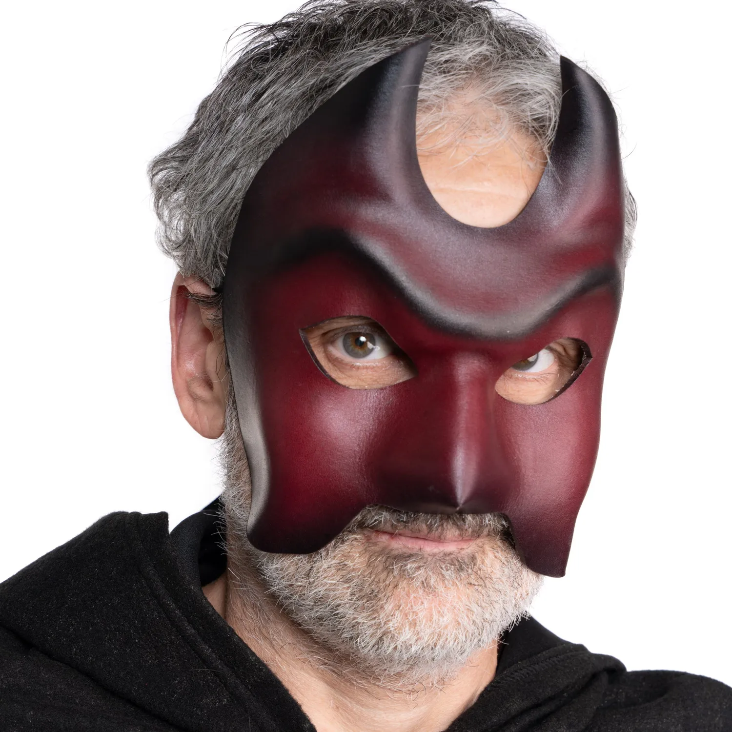 Altenburg Colombina Diavolo maschera veneziana pelle nera