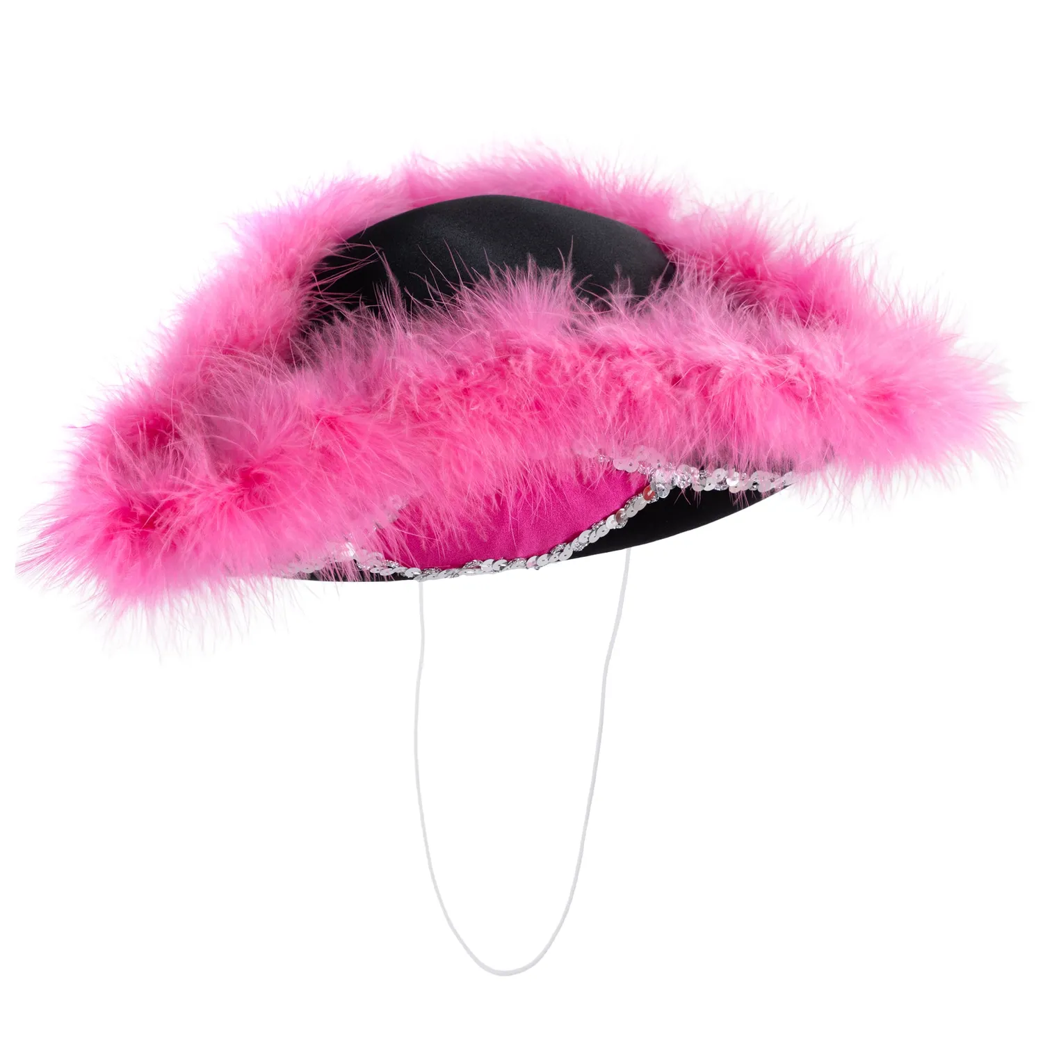 Altenburg Guard tricorno raso nero-bianco marabù rosa