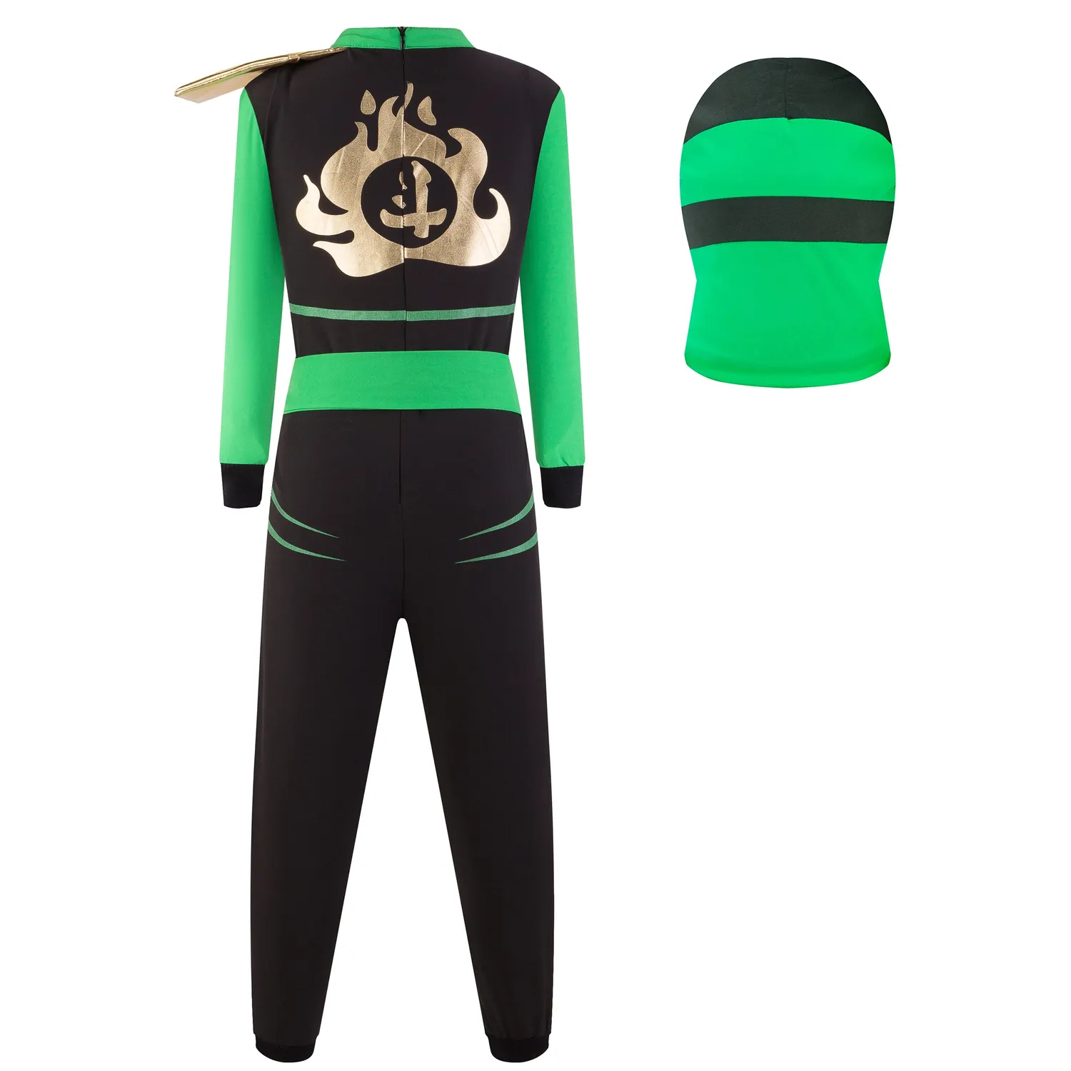Katara 1771 Costume Ninja Verde Bambino M 6-8 Anni