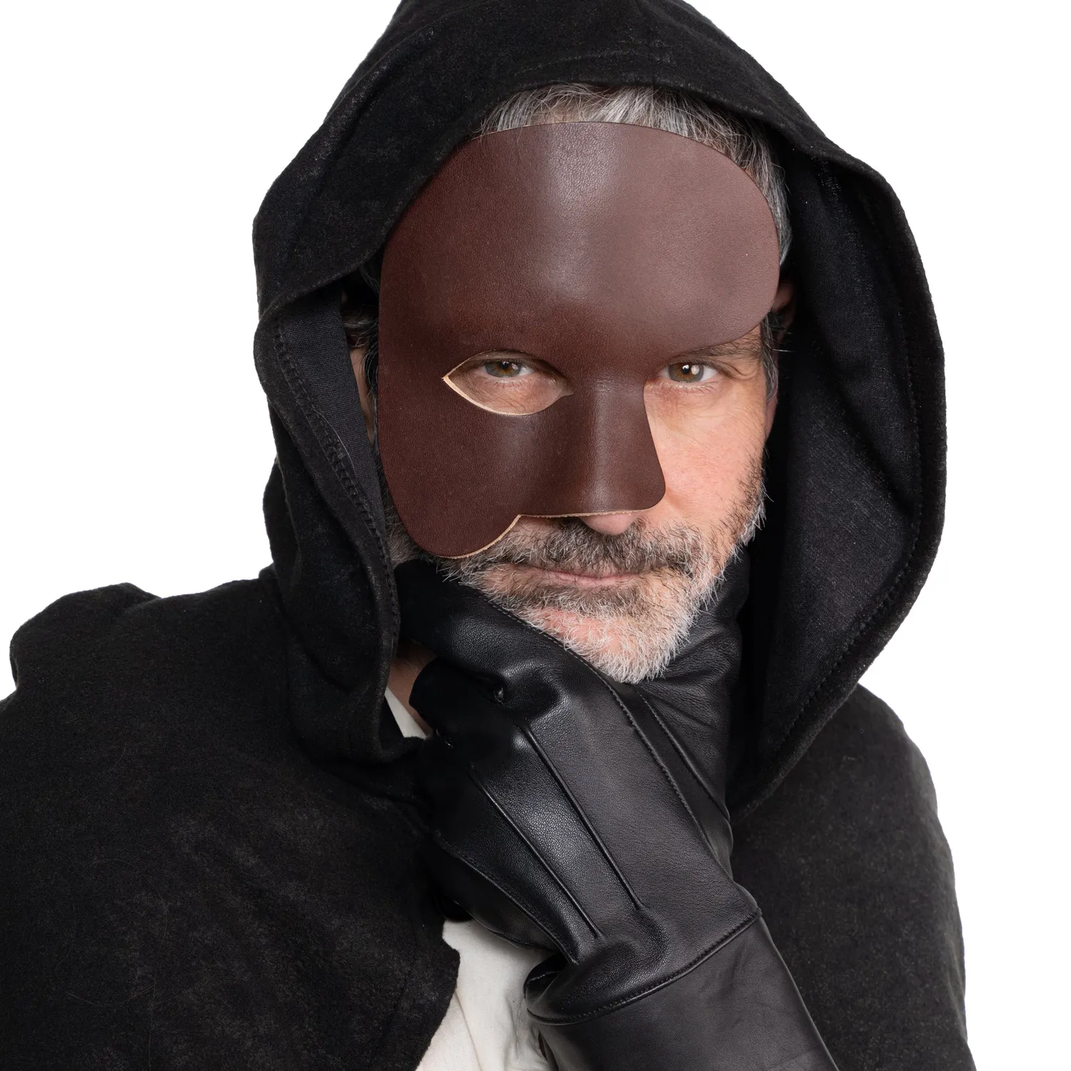 Altenburg Phantom maschera veneziana pelle marrone