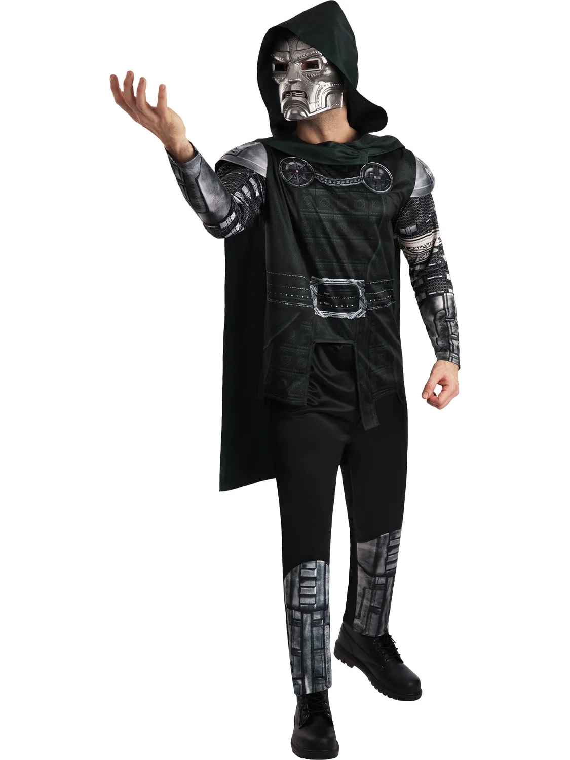 Rubies Dr Doom Deluxe costume adulto Marvel con mantello