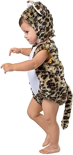 Dress Up America costume leopardo neonato tutina 6-12 mesi