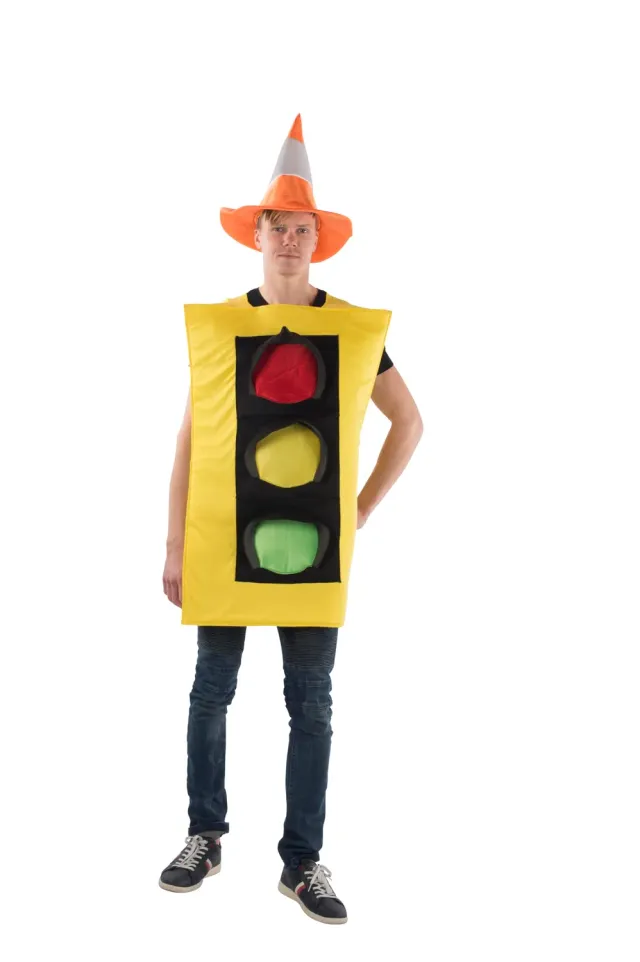 Dress Up America Semaforo costume uomo taglia unica con cappello
