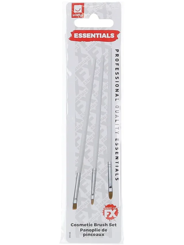 Smiffys set 3 pennelli trucco viso festa