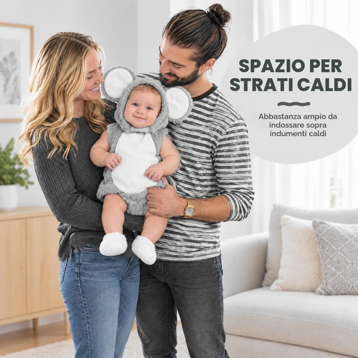 Dress Up America Costume Topo Neonato 6-12 Mesi Pelliccia Morbida