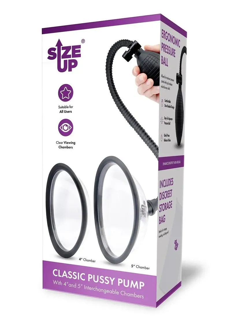 Size Up Classic pompa vaginale manuale con 2 campane