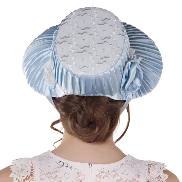 Altenburg Bonnet azzurro chiaro cappello storico pezzo unico