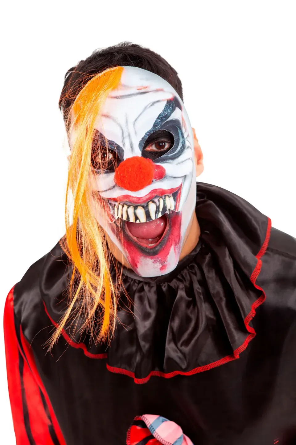 Rubies Maschera Clown Capelli Arancioni Halloween