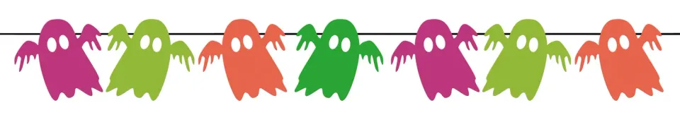 Rubies Fantasmi Neon ghirlanda 2 m Halloween