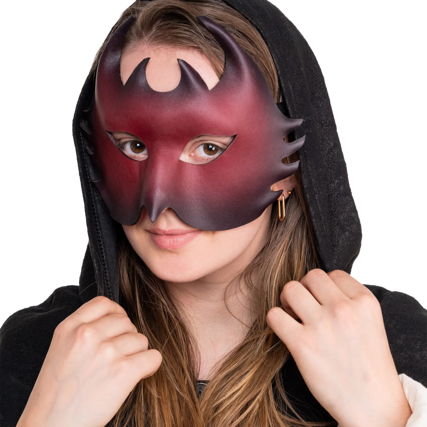 Altenburg Colombina Demone maschera veneziana pelle