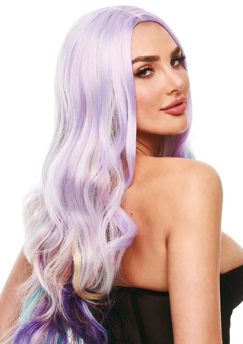 Pleasure Wigs Ella parrucca arcobaleno pastello multicolore