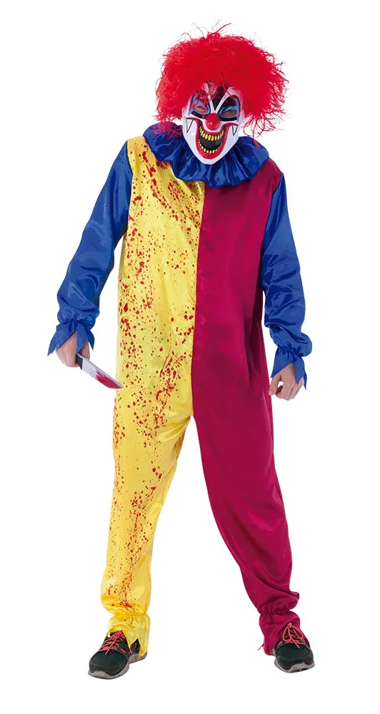 Rubies Psycho Clown costume adulto tuta maschera taglia MST