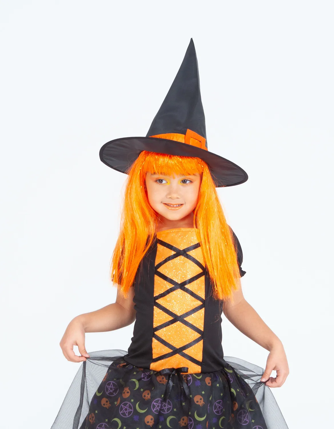 Rubies Moonlight Orange costume strega bambina M