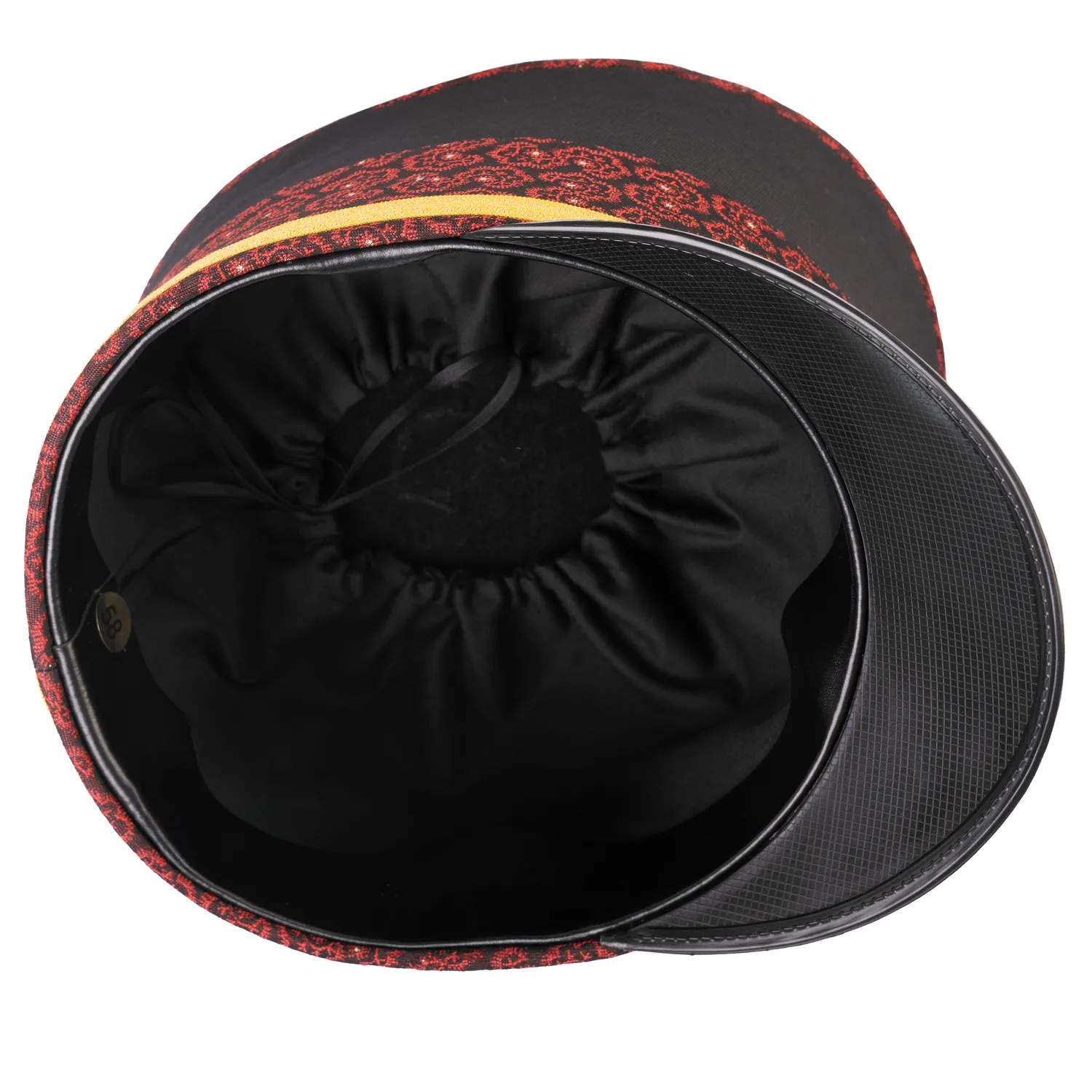 Altenburg Guardia shako nero bordeaux oro parata