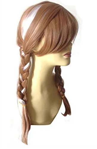 Katara parrucca Anna Elsa Frozen treccia bambina bionda