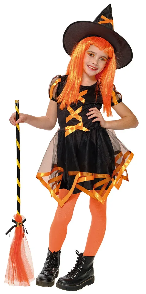 Rubies Cuca Strega costume bambina arancione taglia L
