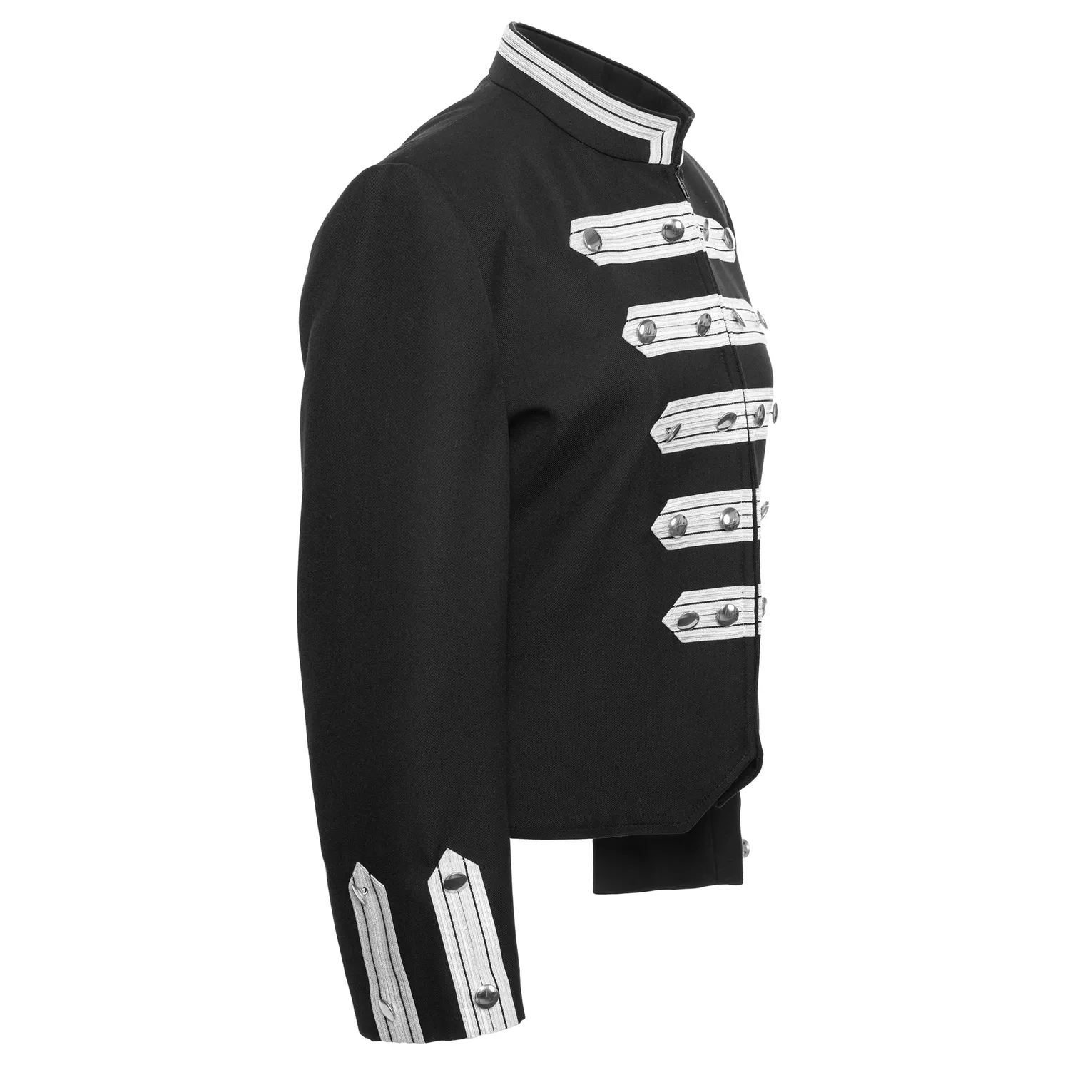 Altenburg Dolman giacca da guardia nera alamari argento