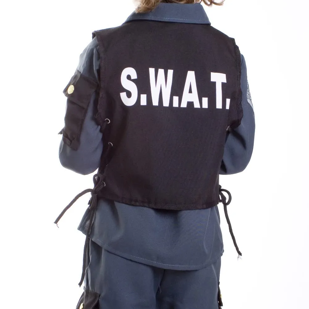 Dress Up America costume SWAT adulto deluxe taglia S 5 pezzi