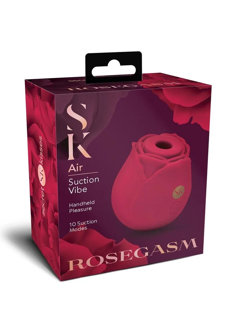 Secret Kisses Rosegasm Air stimolatore rosa a succhio 10 modi