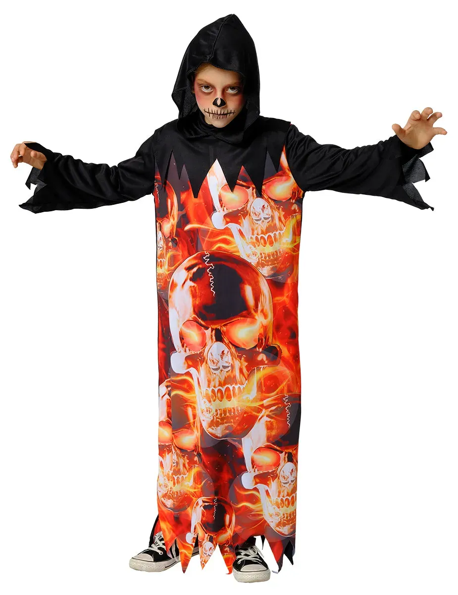 Rubies Skull Inferno costume bambino tunica M