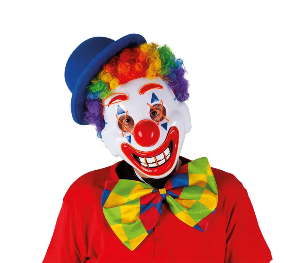 Rubies Happy Clown maschera luminosa taglia unica