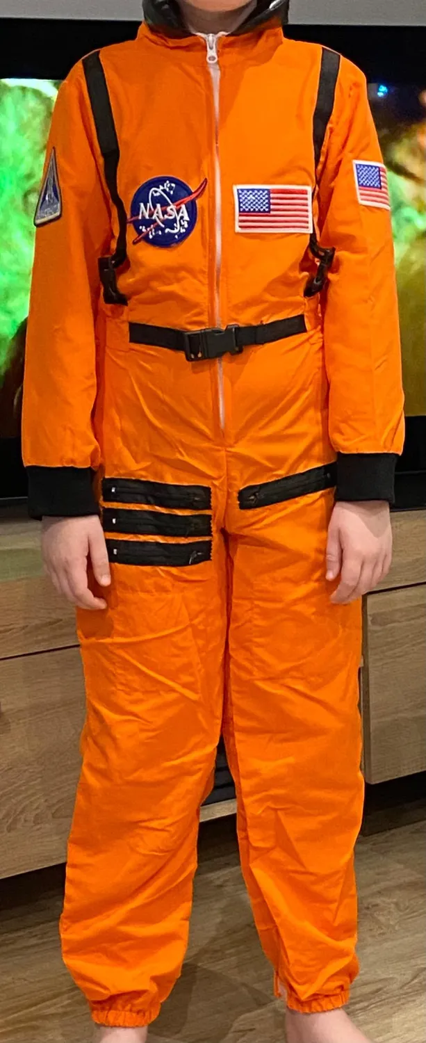 Dress Up America Costume Astronauta NASA Bambini arancione unica