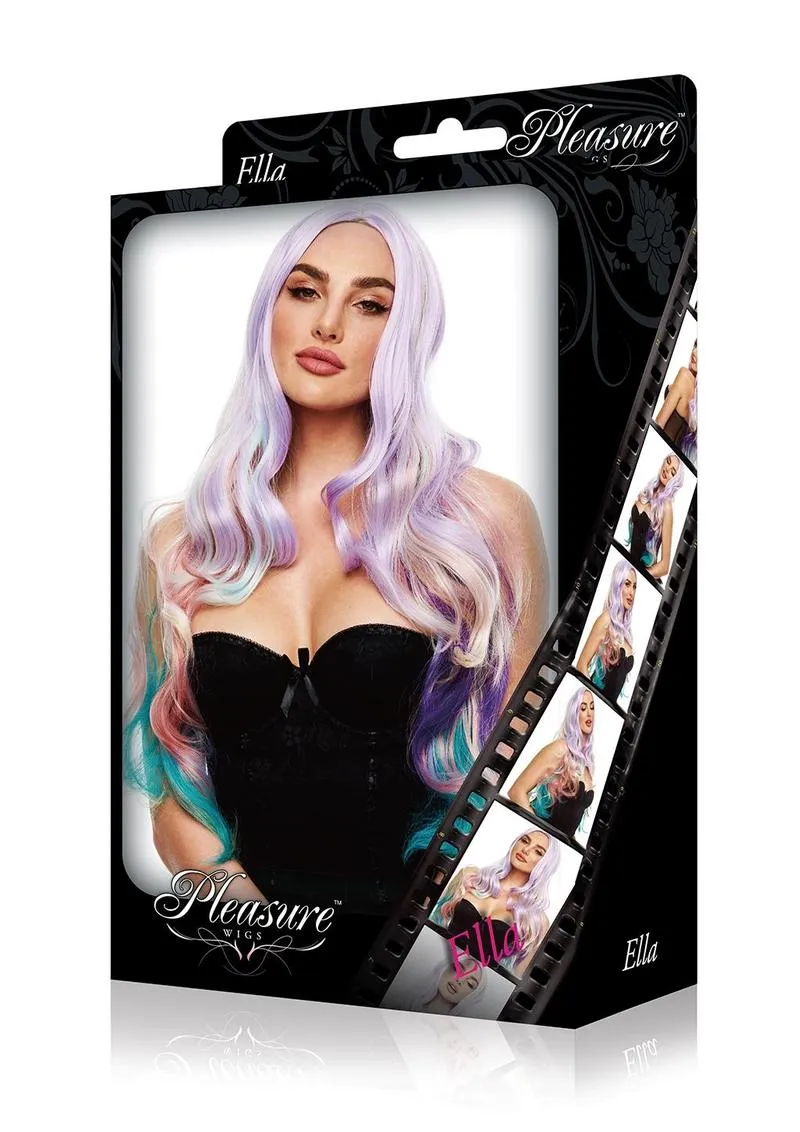 Pleasure Wigs Ella parrucca arcobaleno pastello multicolore