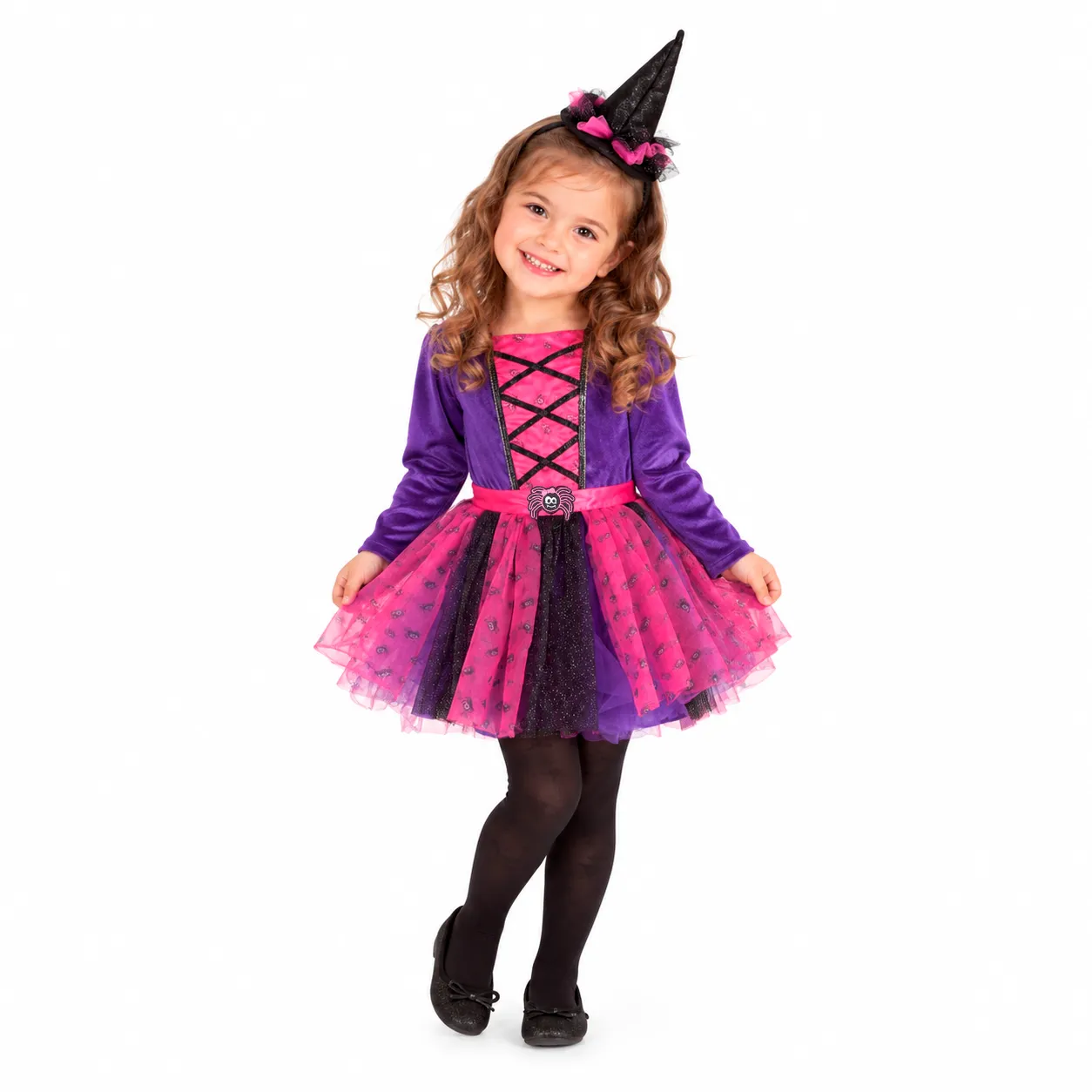 Rubies Miss Strega Arañitas Costume Bambina Nero