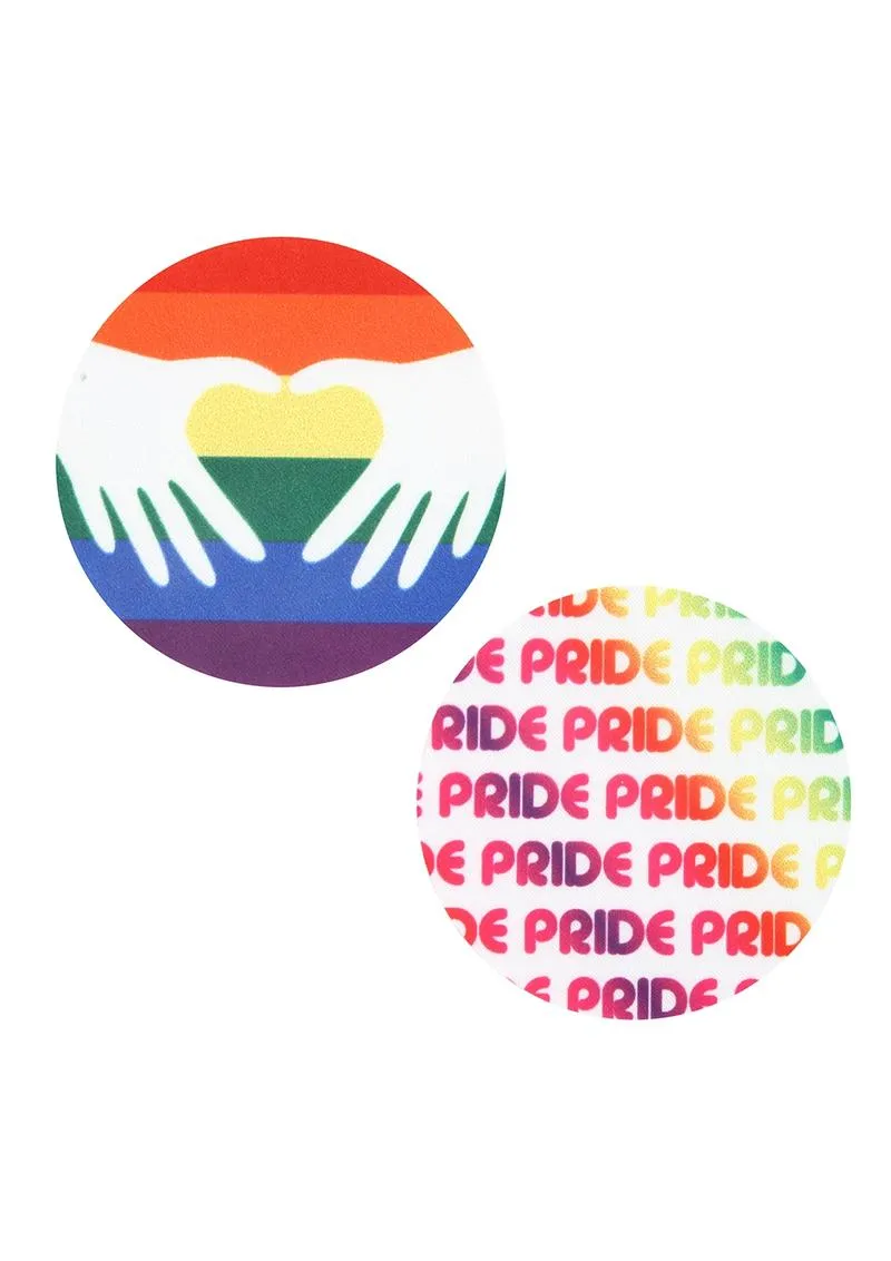 Peekaboos Pride Circles pasties arcobaleno 2 paia