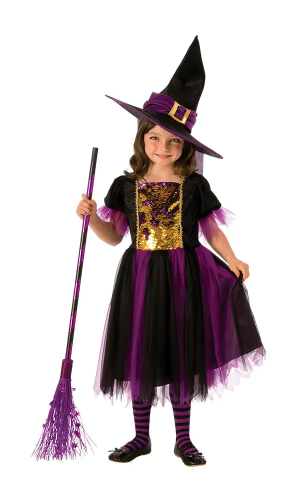 Rubies Strega Magica costume bambina paillettes cappello