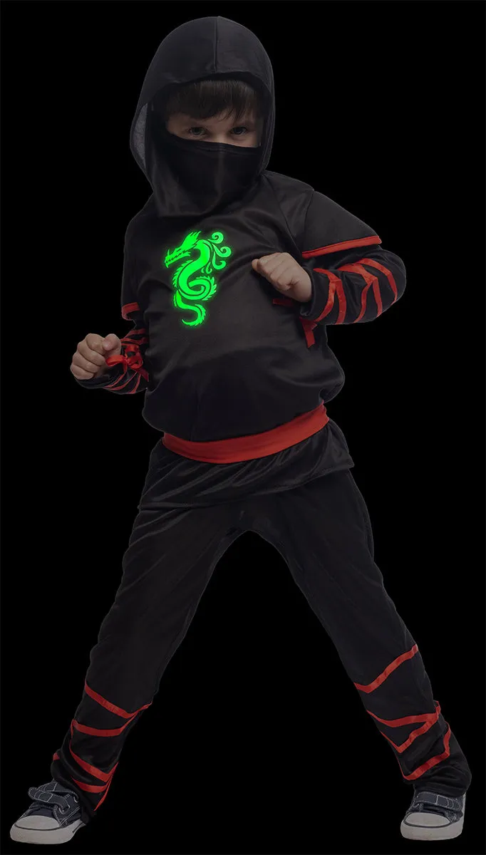 Rubies Ninja Glow in Dark costume bambino M fosforescente