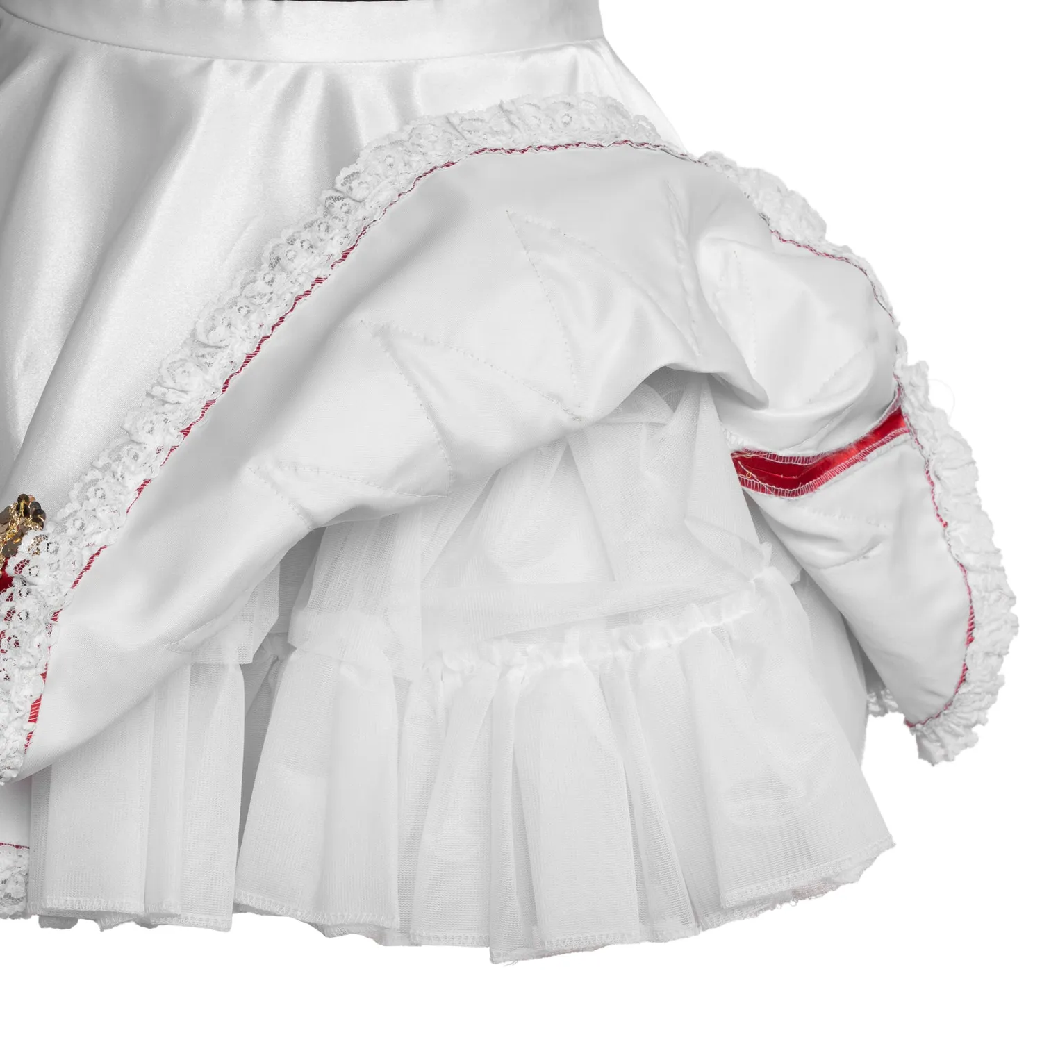 Altenburg Guardia abito majorette rosso bianco fiamme