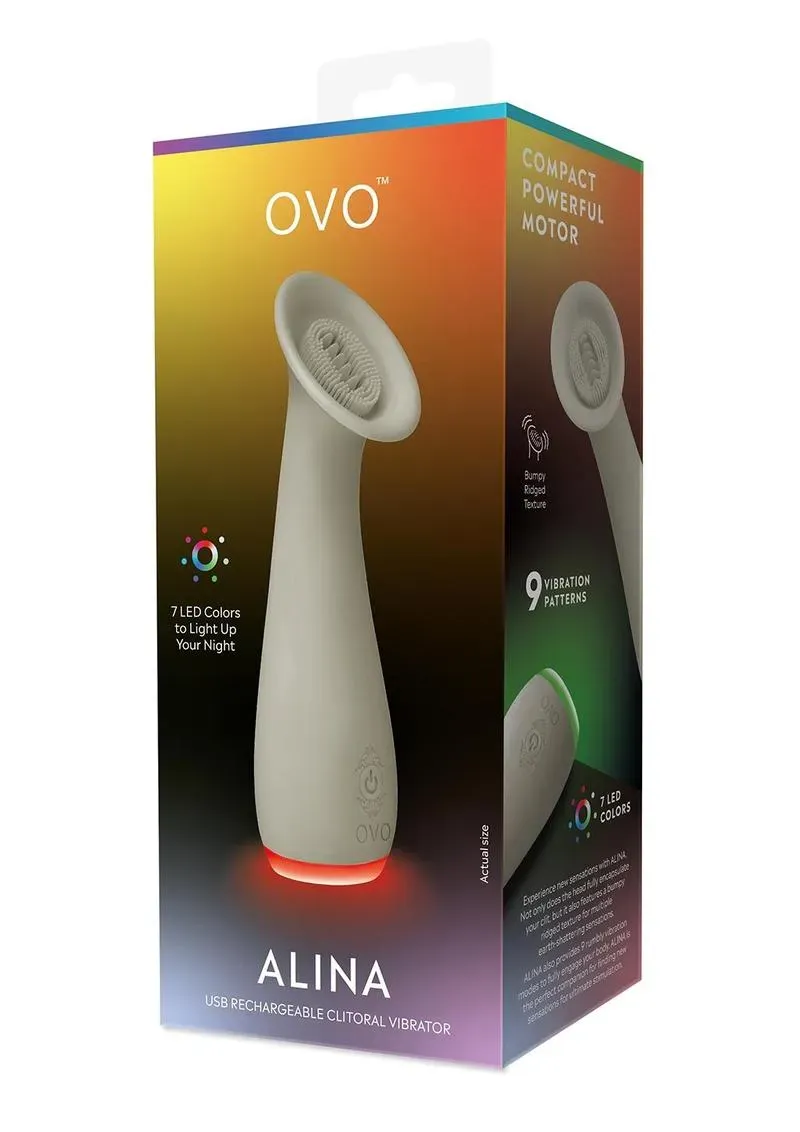 Pleasure Wigs OVO Alina Vibratore Clitorideo Grigio